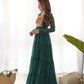 Pure Soft Fox Georgette Laheriya Print Fully Flared Anarkali Gown Ready to Wear - Jaipuri Vastra
