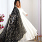 Pure Soft Vichitra Silk Fully Flared Kali Pattern Gown with Dupatta and Pant Set - Jaipuri Vastra