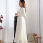 Pure Soft Vichitra Silk Fully Flared Kali Pattern Gown with Dupatta and Pant Set - Jaipuri Vastra