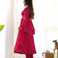 Fully Flared Laheriya Anarkali Suit Set in Pure Fox Georgette with Potli Button Detail - Jaipuri Vastra