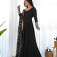 Heavy Fox Georgette Anarkali Gown Set with Stylish Yoke and Sleeves - Jaipuri Vastra