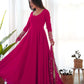 Heavy Fox Georgette Anarkali Gown Set with Stylish Yoke and Sleeves - Jaipuri Vastra