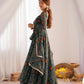 New Designer Pure Soft Lightweight Chiffon Bandhej Gown with Dupatta and Pant Set - Jaipuri Vastra