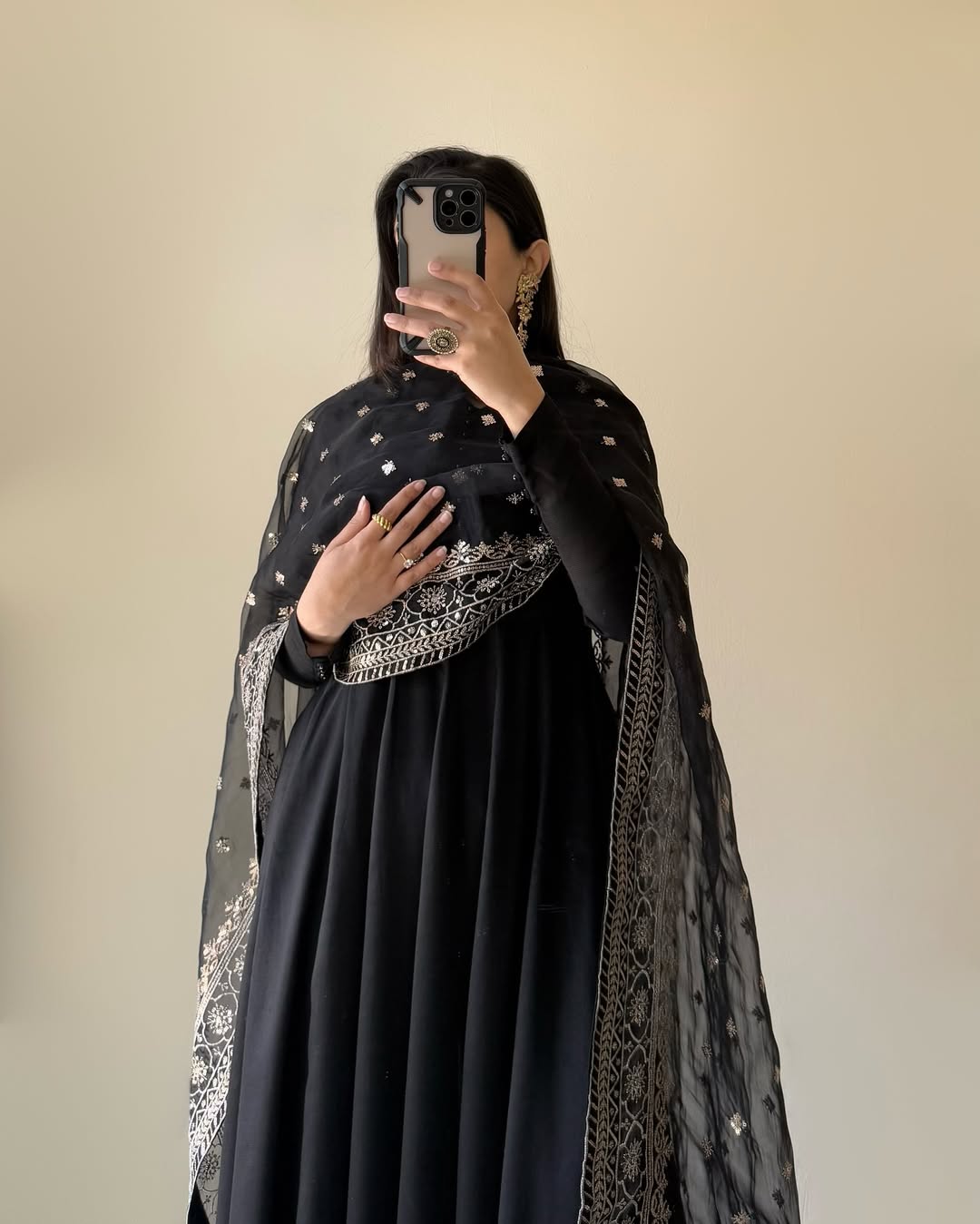 Ready-to-Wear Pure Fox Georgette Kurta Set with Plazzo & Stylish Dupatta - Jaipuri Vastra