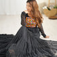 Pure Soft Fox Georgette Laheriya Print Fully Flared Anarkali Gown Ready to Wear - Jaipuri Vastra
