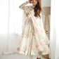 Premium Organza Silk Full-Flare Anarkali with Canvas Trim and Coordinated Dupatta & Pant - Jaipuri Vastra