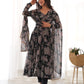 Elegant Laheriya Style Fox Georgette Anarkali with Dupatta and Pant Ready to Wear - Jaipuri Vastra