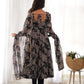Elegant Laheriya Style Fox Georgette Anarkali with Dupatta and Pant Ready to Wear - Jaipuri Vastra