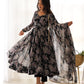 Elegant Laheriya Style Fox Georgette Anarkali with Dupatta and Pant Ready to Wear - Jaipuri Vastra