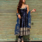 Pur Vichitra Silk Premium Anarkali Suit Set with Pant & Dupatta – 3 PCS