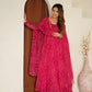 New Designer Pure Soft Lightweight Chiffon Bandhej Gown with Dupatta and Pant Set - Jaipuri Vastra