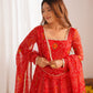 New Designer Pure Soft Lightweight Chiffon Bandhej Gown with Dupatta and Pant Set - Jaipuri Vastra