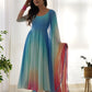 Lightweight Soft Fox Georgette Anarkali Dupatta and Pant Set for Summer Weddings - Jaipuri Vastra