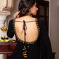 Designer Faux Georgette Top with Lace Border and Handwork, Cotton Elasticated Pant, and Embroidered Dupatta