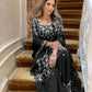Stylish Faux Georgette Outfit with Heavy Chine Embroidery and Pearl Detailing on All Sides - Jaipuri Vastra