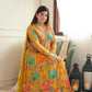 Elegant Faux Georgette Gown Featuring Sequin Embellishments and Ruffle Styling with Digital Print Dupatta - Jaipuri Vastra