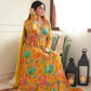 Elegant Faux Georgette Gown Featuring Sequin Embellishments and Ruffle Styling with Digital Print Dupatta - Jaipuri Vastra