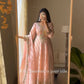 Elegant Faux Georgette Gown Set Featuring Intricate Sequin Embroidery and Stylish Dupatta - Jaipuri Vastra
