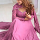 Designer Collection in Faux Georgette with Embroidered Gown and Dupatta - Jaipuri Vastra