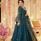 Ready-to-Wear Pure Chinnon Silk Gown with Embroidery Sequence Work and Coordinated Dupatta - Jaipuri Vastra
