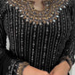 Designer Faux Georgette Top with Real Mirror, Sequins, and Latkan Work Pant and Dupatta Set - Jaipuri Vastra