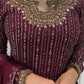 Designer Faux Georgette Top with Real Mirror, Sequins, and Latkan Work Pant and Dupatta Set - Jaipuri Vastra