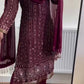 Designer Faux Georgette Top with Real Mirror, Sequins, and Latkan Work Pant and Dupatta Set - Jaipuri Vastra
