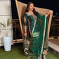 Ready-to-Wear Pure Chinnon Silk Three-Piece Set with Heavy Sequence Embroidery - Jaipuri Vastra