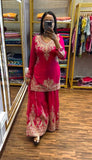 Designer Festival Collection in Pure Chinnon with Rich Coding Dori and Sequence Embroidery Set - Jaipuri Vastra
