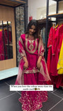 Fully Stitched Ready To Wear Faux Georgette Set with Heavy Embroidery Sequence Work Top Bottom and Dupatta - Jaipuri Vastra