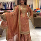 Ready To Wear Pure Chinnon Set with Heavy Sequence Embroidery Top Bottom and Dupatta - Jaipuri Vastra