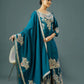 Heavy Embroidered Pure Chinnon Suit Set with Coding Dori and Sequence Work - Jaipuri Vastra