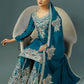 Heavy Embroidered Pure Chinnon Suit Set with Coding Dori and Sequence Work - Jaipuri Vastra