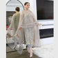 Elegant Soft Net Suit Set with Heavy Diamond Work, Sequin Embroidery, Soft Silk Pant and Dupatta - Jaipuri Vastra