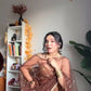 New Designer Gown and Dupatta in Embroidery Sequence Work with Attached Cups - Jaipuri Vastra