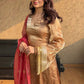 Designer Jimmy Choo Heavy Sequence Embroidery Top-Pant Set with Embroidered Border and Dupatta