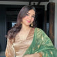 Designer Jimmy Choo Heavy Sequence Embroidery Top-Pant Set with Embroidered Border and Dupatta
