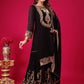 Designer Ready-to-Wear Faux Georgette Top Bottom Dupatta with Embroidery Sequence - Jaipuri Vastra