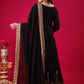 Designer Ready-to-Wear Faux Georgette Top Bottom Dupatta with Embroidery Sequence - Jaipuri Vastra