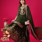 Designer Ready-to-Wear Faux Georgette Top Bottom Dupatta with Embroidery Sequence - Jaipuri Vastra
