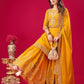 Designer Ready-to-Wear Faux Georgette Top Bottom Dupatta with Embroidery Sequence - Jaipuri Vastra