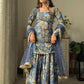 Stylish Chinon Sharara Suit Set with All-Over Sequence Embroidery and Designer Dupatta