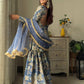 Stylish Chinon Sharara Suit Set with All-Over Sequence Embroidery and Designer Dupatta