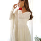 Fully Stitched Romansilk Chanderi Anarkali Outfit with Dupatta and Bottoms - Jaipuri Vastra