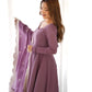 Fully Stitched Romansilk Chanderi Anarkali Outfit with Dupatta and Bottoms - Jaipuri Vastra