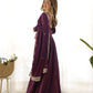 Fully Stitched Romansilk Chanderi Anarkali Outfit with Dupatta and Bottoms - Jaipuri Vastra