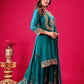 Designer Ready-to-Wear Faux Georgette Top Bottom Dupatta with Embroidery Sequence - Jaipuri Vastra