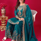Designer Ready-to-Wear Faux Georgette Top Bottom Dupatta with Embroidery Sequence - Jaipuri Vastra
