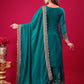 Designer Ready-to-Wear Faux Georgette Top Bottom Dupatta with Embroidery Sequence - Jaipuri Vastra