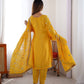 Chinon Silk Thread and Sequin Embroidered Top with Matching Pant and Dupatta - Jaipuri Vastra